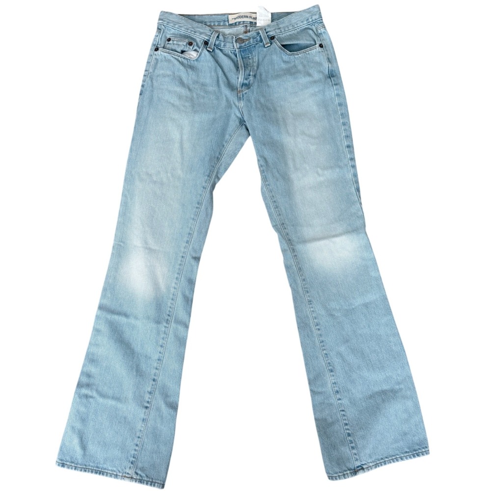 Vintage Y2K GAP Jeans Womens Modern Flare Low Rise Light Wash Denim Size 6 USA - Picture 1 of 11